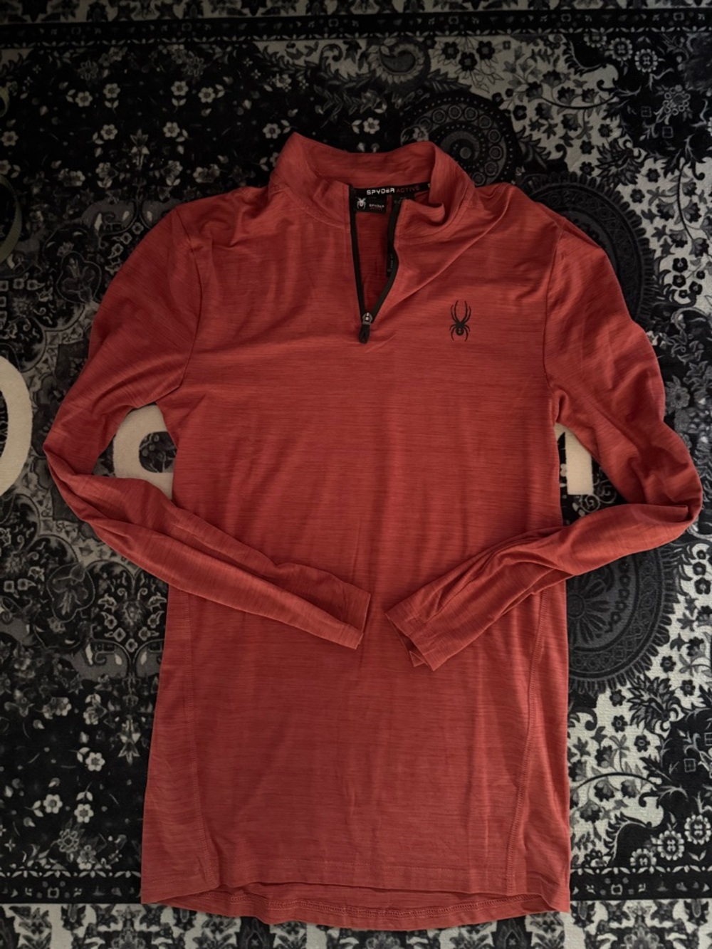 Spyder Active Quarter-Zip Pullover - Coral Red